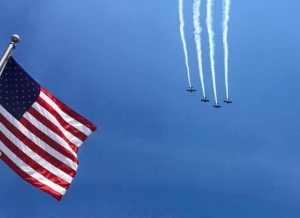 Bandit Flight team Flying for the flag